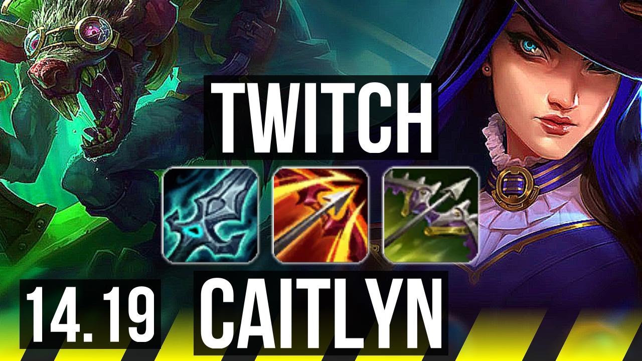 TWITCH & Lulu vs CAITLYN & Leona (ADC) | Godlike | EUW Master | 14.19
