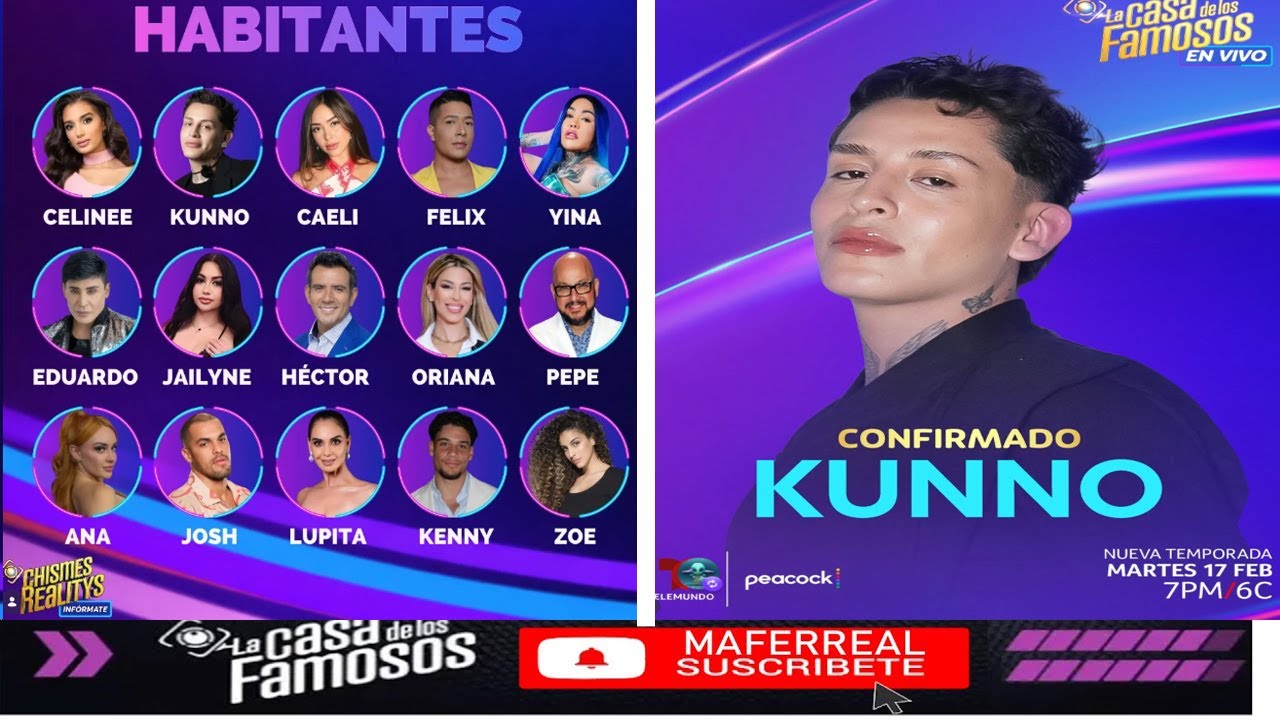 TODOS LOS PARTICIPARNTES PARA LA CASA DE LOS FAMOSOS 6! LA CASA DE LOS FAMOSOS 6 EN VIVO