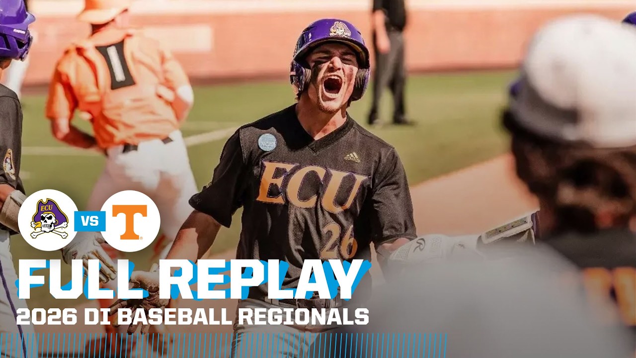 East Carolina vs. Tennessee: 2026 NCAA baseball regionals | FULL REPLAY