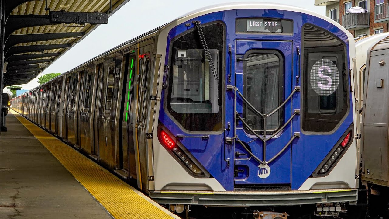 R211 Rockaway Shuttle Train Ride From Rockaway Boulevard to Rockaway Park