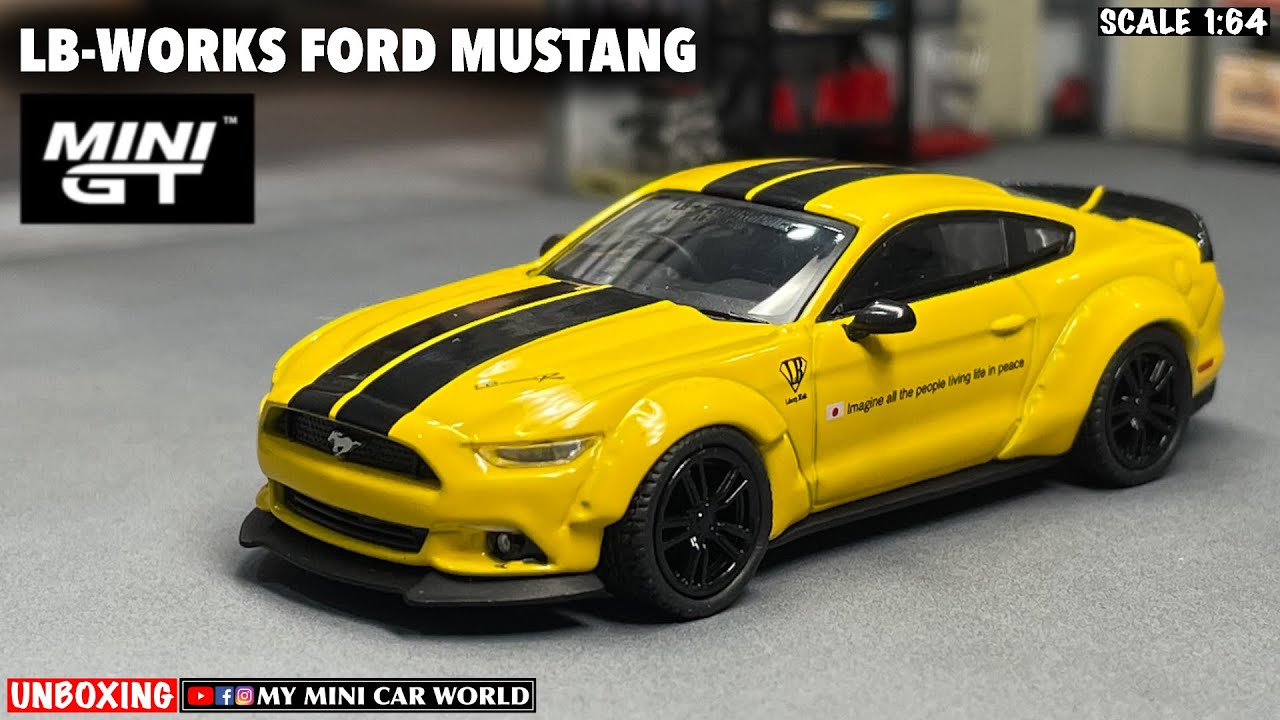 『MY MINI CAR WORLD』UNBOXING MINI GT 1/64 LB-WORKS FORD MUSTANG