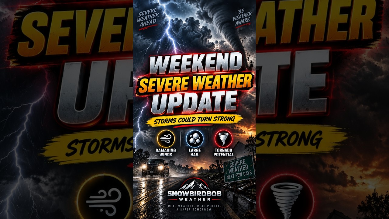 🚨 WEEKEND STORMS COULD TURN DANGEROUS...     #severeweather #weather #weatherchannel