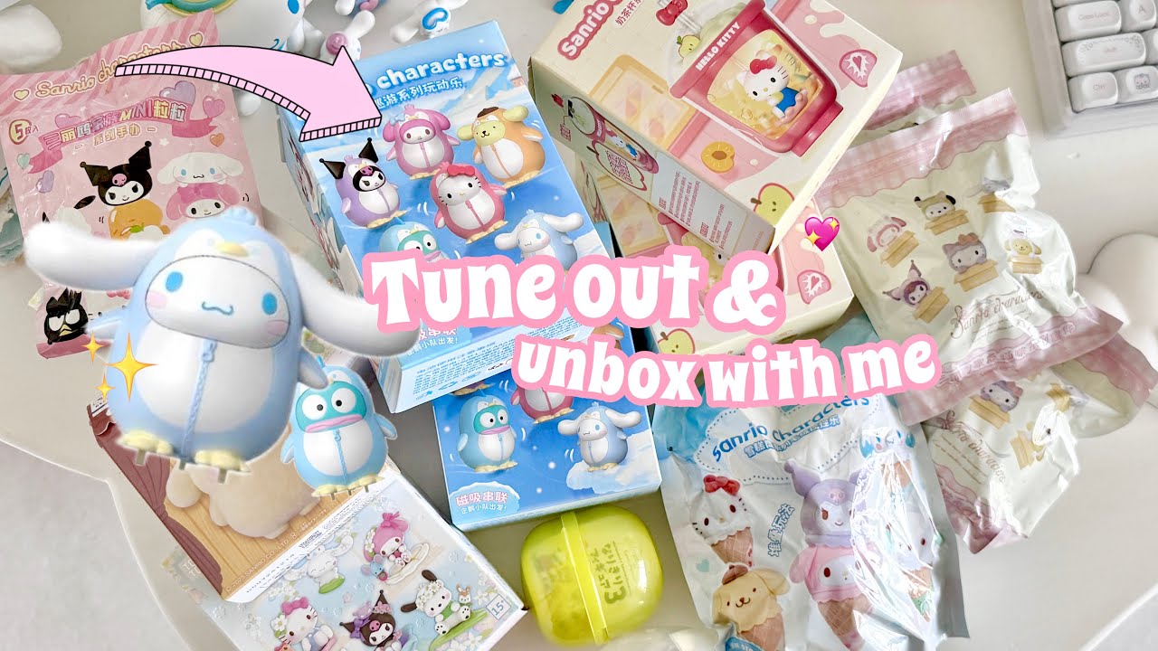 Cozy Sanrio Blindboxes unboxing 💗 August Introvert Vlog ( no captions ) 2025 Singapore 🇸🇬 