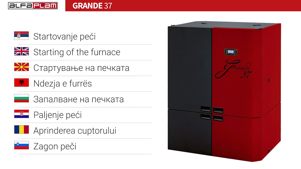 Alfa Plam Grande 37 - Startovanje peci