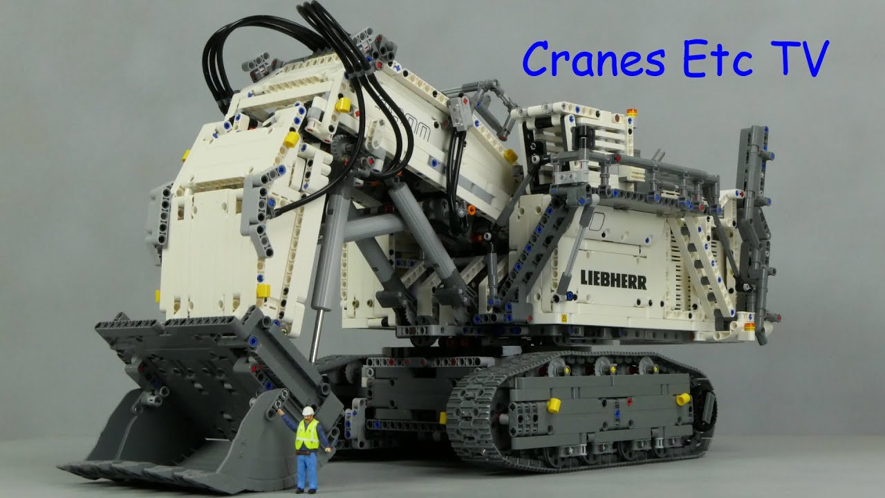 Lego Technic Liebherr R 9800 Горнодобывающий экскаватор от Cranes Etc TV