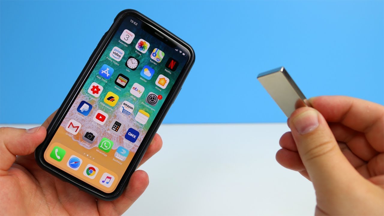EXPERIMENT - Was wenn ein Magnet mit dem Smartphone und einer Speicherkarte in Berührung kommt?