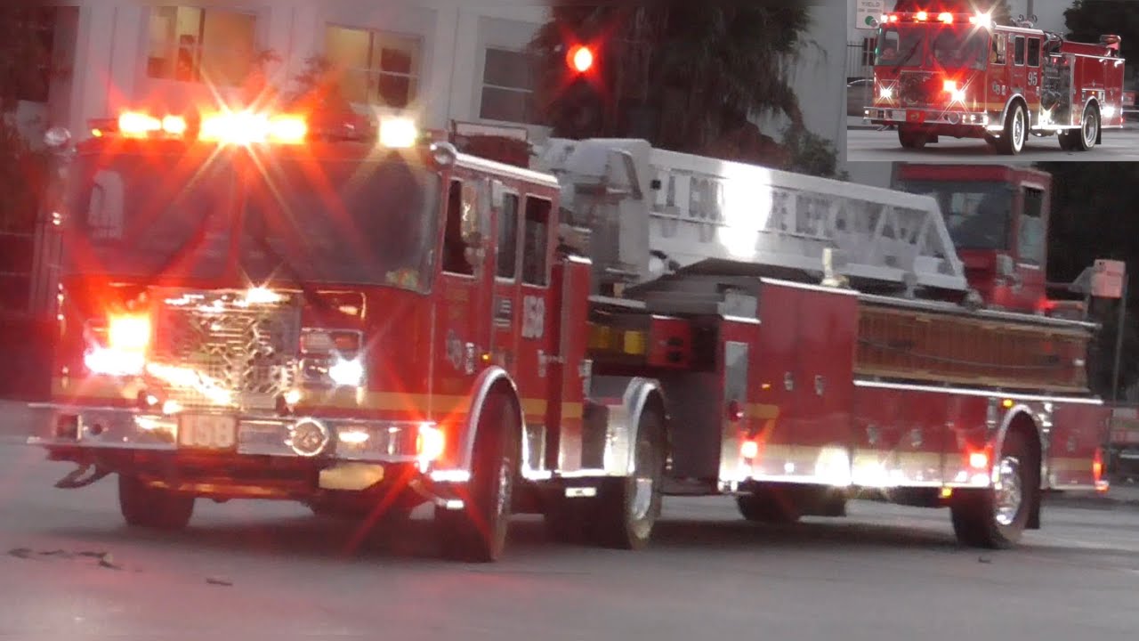 LACoFD Engine 95 & Quint 158 Responding Urgently 11/13/2025