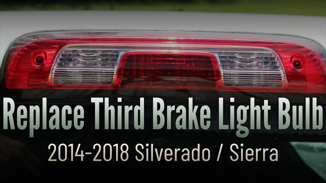 Замена лампы третьего стоп-сигнала на Silverado 2014–2018 или GMC Sierra 2014–2018