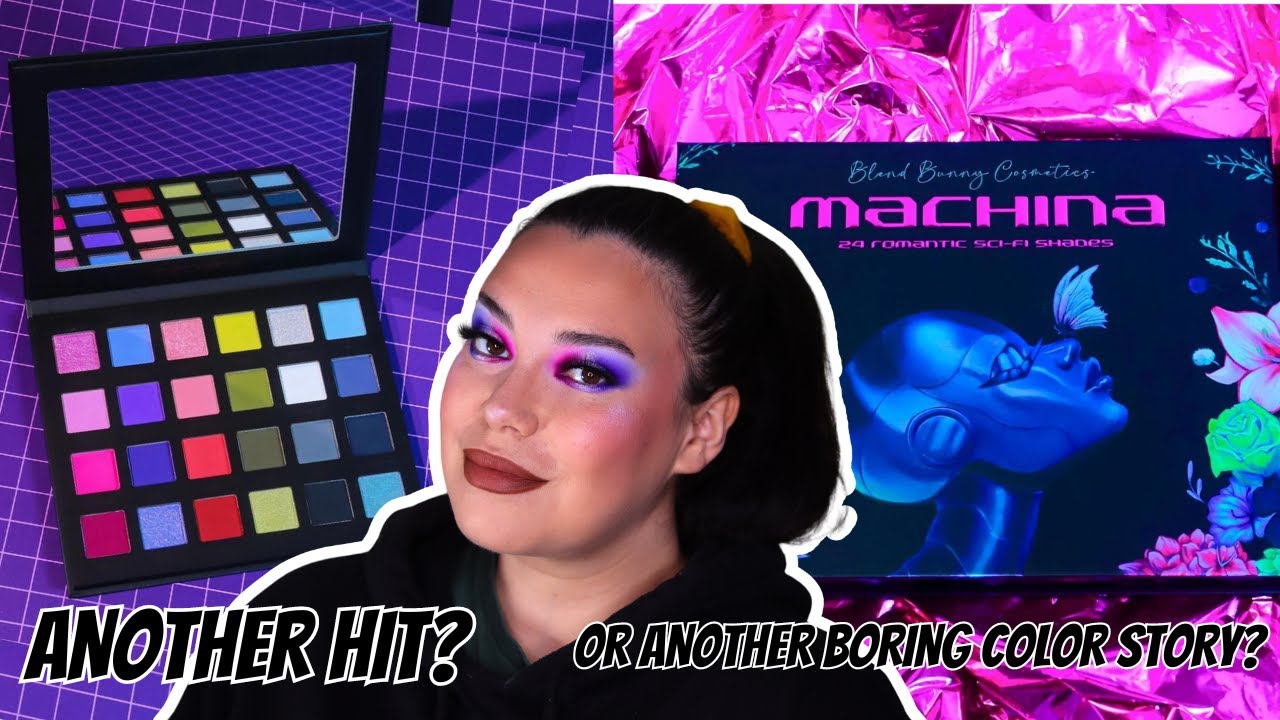 BLENDBUNNY COSMETICS MACHINA PALETTE TUTORIAL AND REVIEW