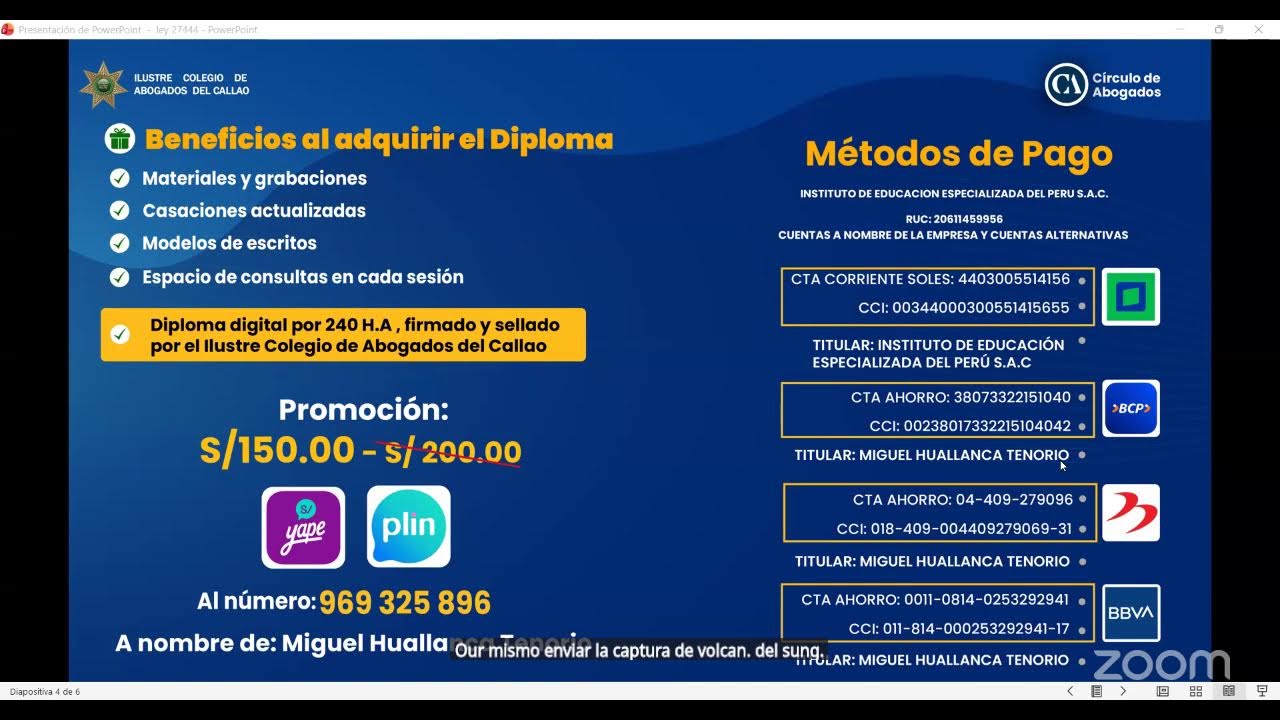 Diplomado Ley del Procedimiento Administrativo General N° 27444