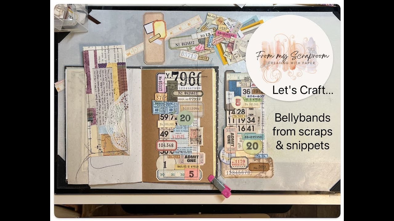 Let's Craft...Creating Bellybands with scraps & snippets 