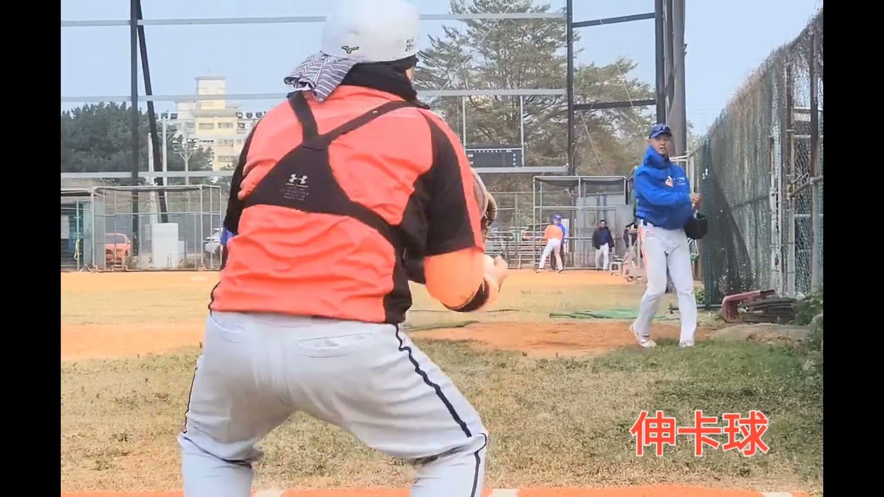 57歲 愛運動的阿公 牛棚練投中！