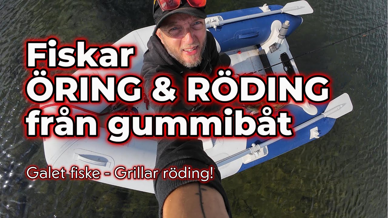 FISKE | Gummibåt i fjällen | GALET Fiske | ÖRING och RÖDING | KAOS | Catch & Cook | 🔥