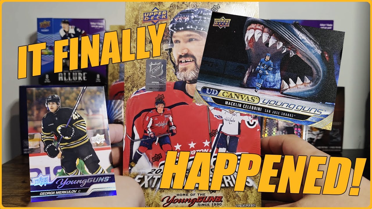 MULTIPLE CASE HITS?! 2024-2025 Upper Deck Extended Hockey Hobby Box Break EP 4 - schnoz breaks