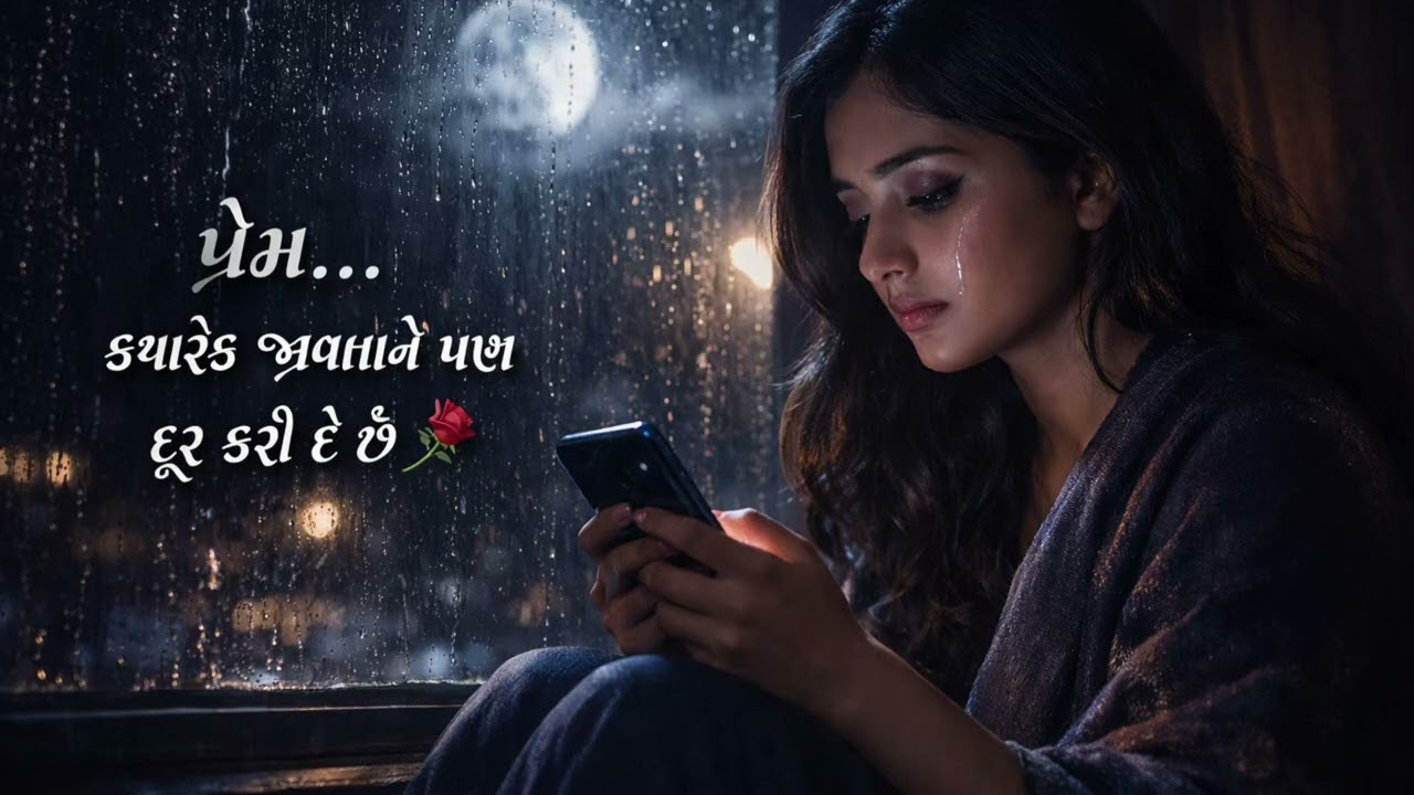 “પ્રેમ… ક્યારેક જીવતાને પણ દૂર કરી દે છે | Gujarati Sad Song | Female Version 💔”