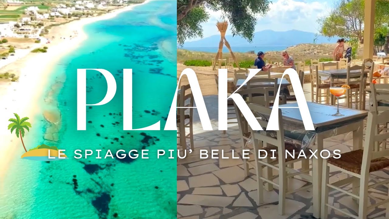 NAXOS, PLAKA beach, la spiaggia dal mare cristallino dell'isola, (Grecia). #naxos  #greece  FullHD