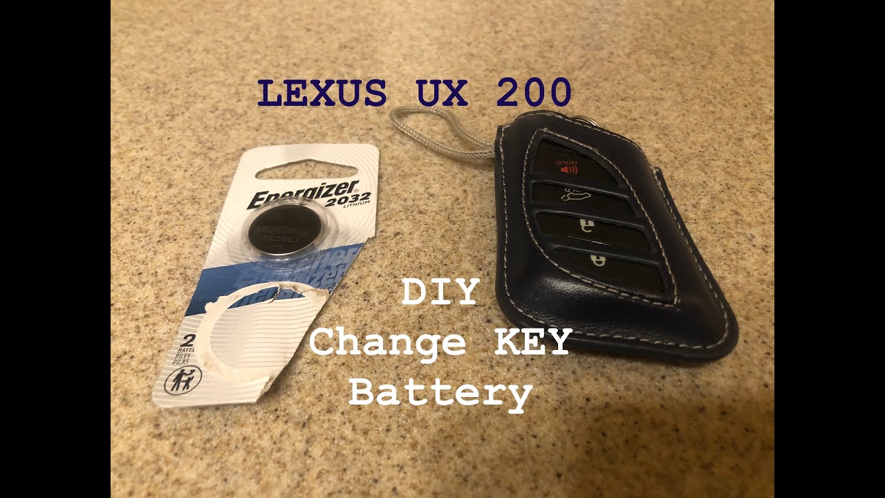 Lexus UX 200 Key Fob Battery Change DIY
