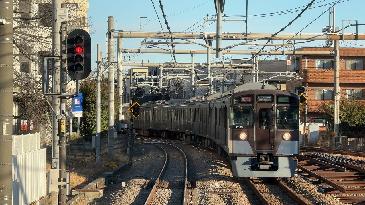 [Front view-4K] Kumegawa⇒Tokorozawa (Seibu-shinjuku line - January 22, 2026)