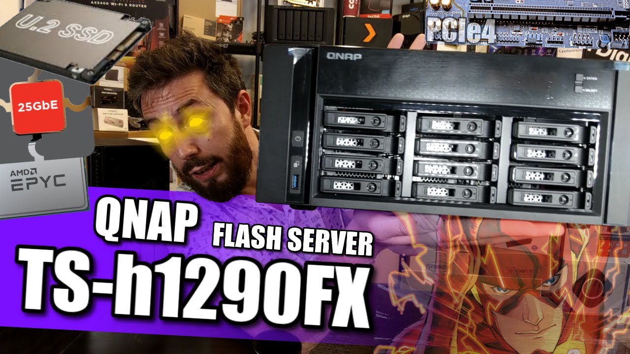 QNAP TS-h1290FX PCIe4 U.2 Flash Server Review