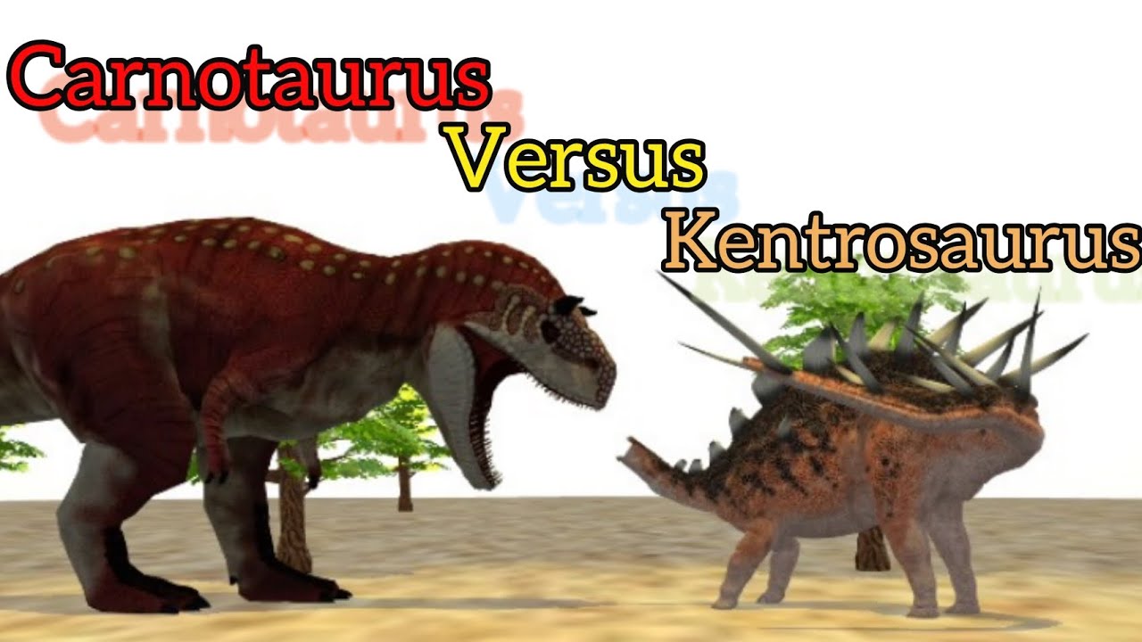 Carnotaurus versus kentrosaurus  | animation fighting video