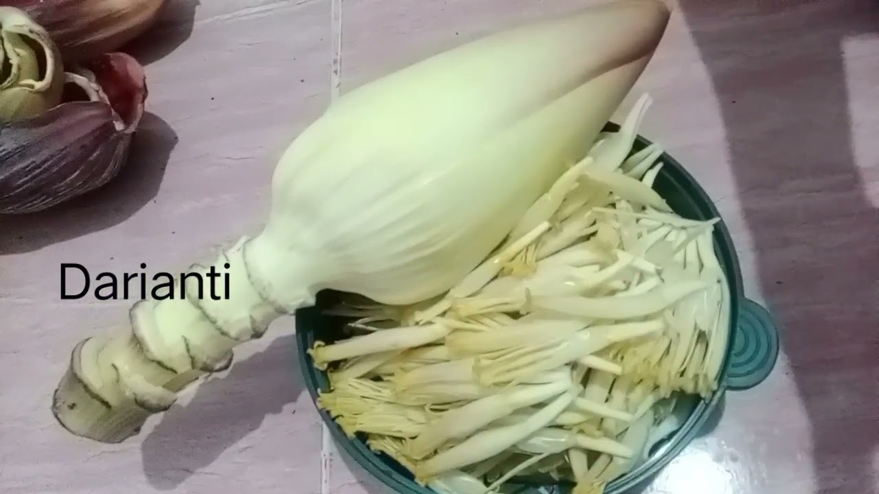 Cara Mengeringkan Jantung Pisang part 1