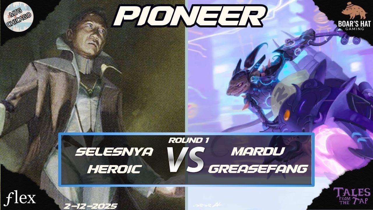 Selesnya Heroic VS Mardu Greasefang [MTG Pioneer Round 1]