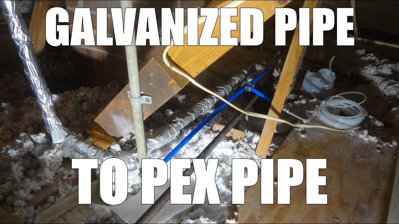 Replace or repair a Galvanized pipe to PEX because of a leaking and rotten piercing saddle valve