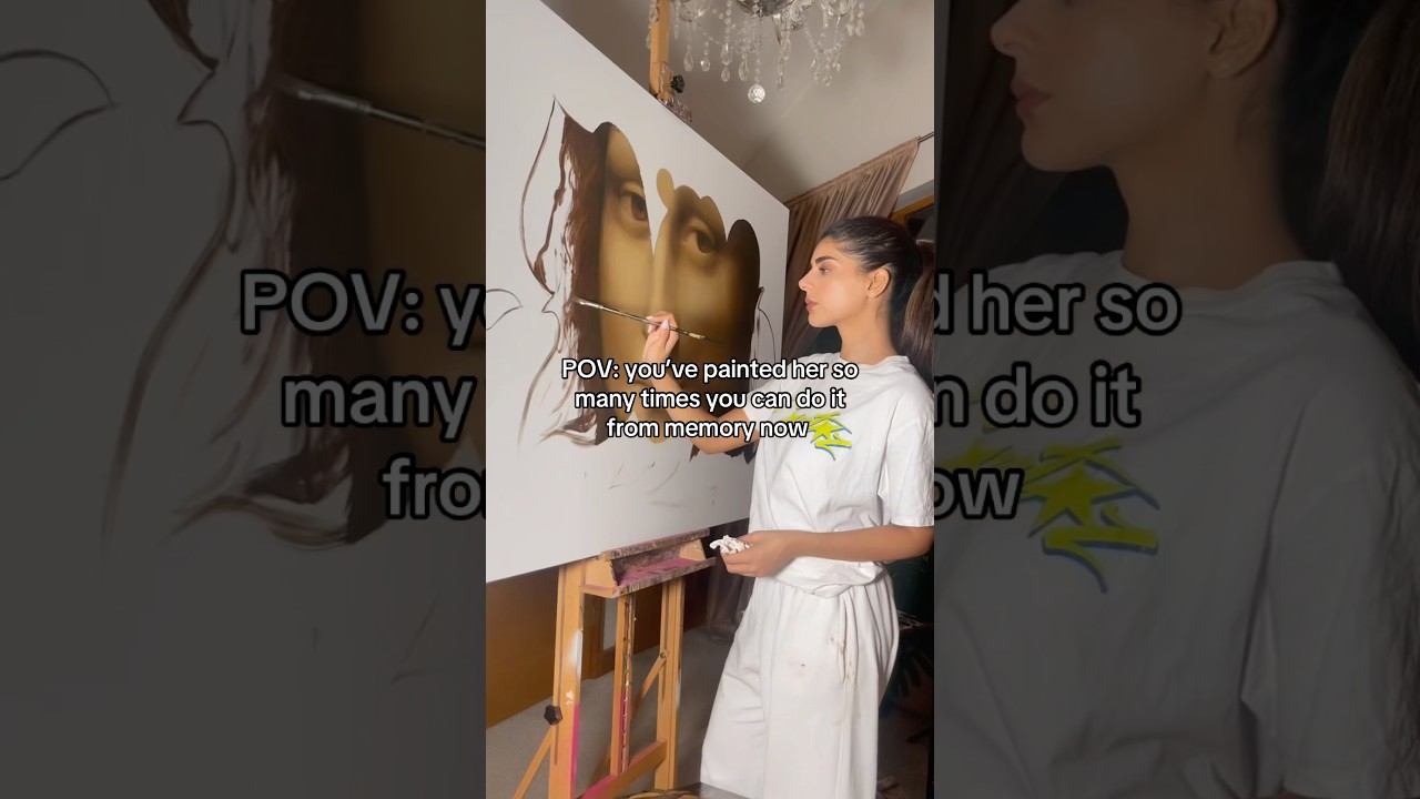 Painting the Mona Lisa   #artchallenge