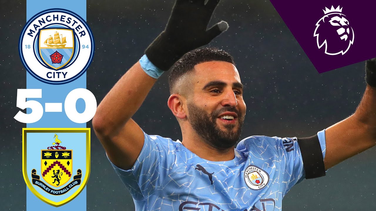Highlights | Man City 5-0 Burnley | MAHREZ HAT-TRICK!