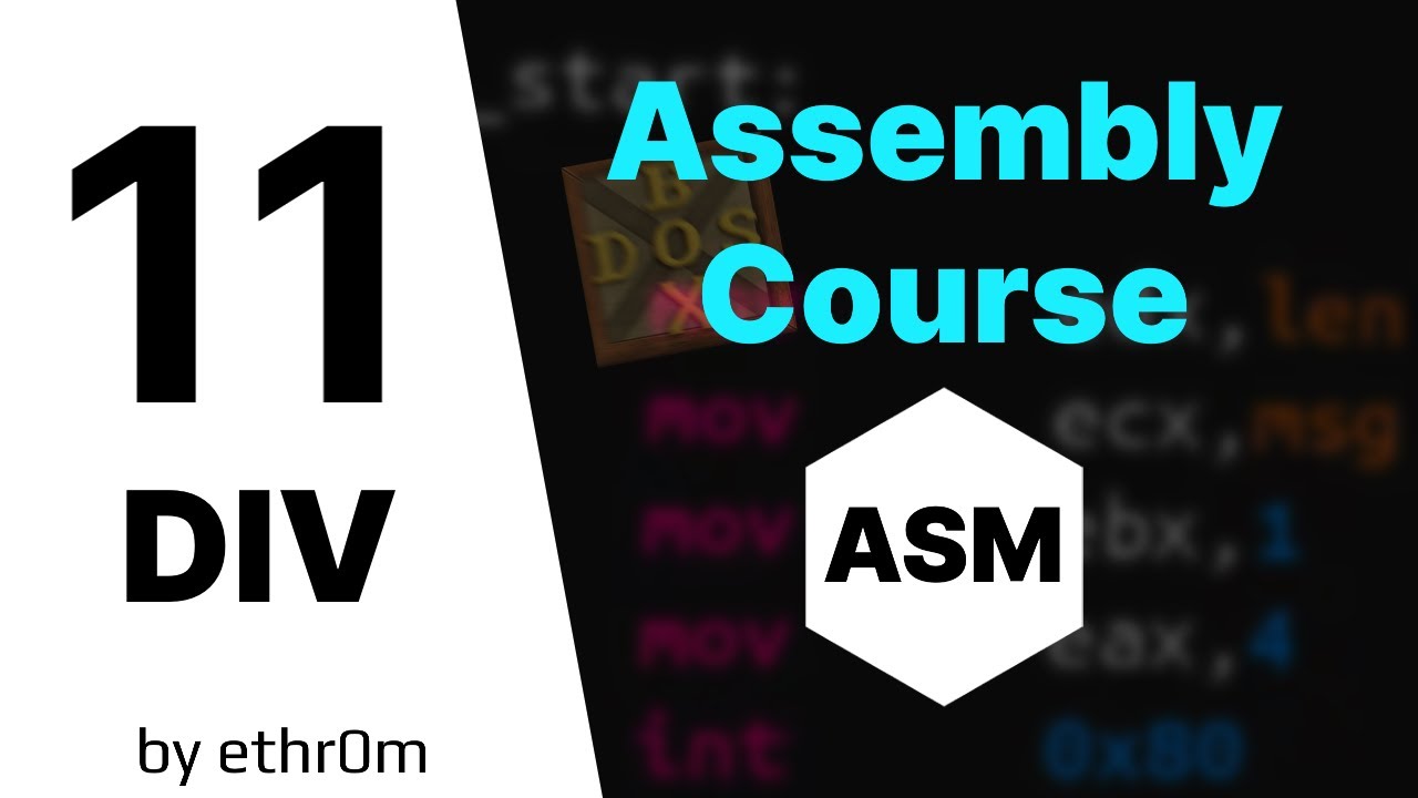 Assembly 8086 Course: DIV instruction | [Arabic] #011