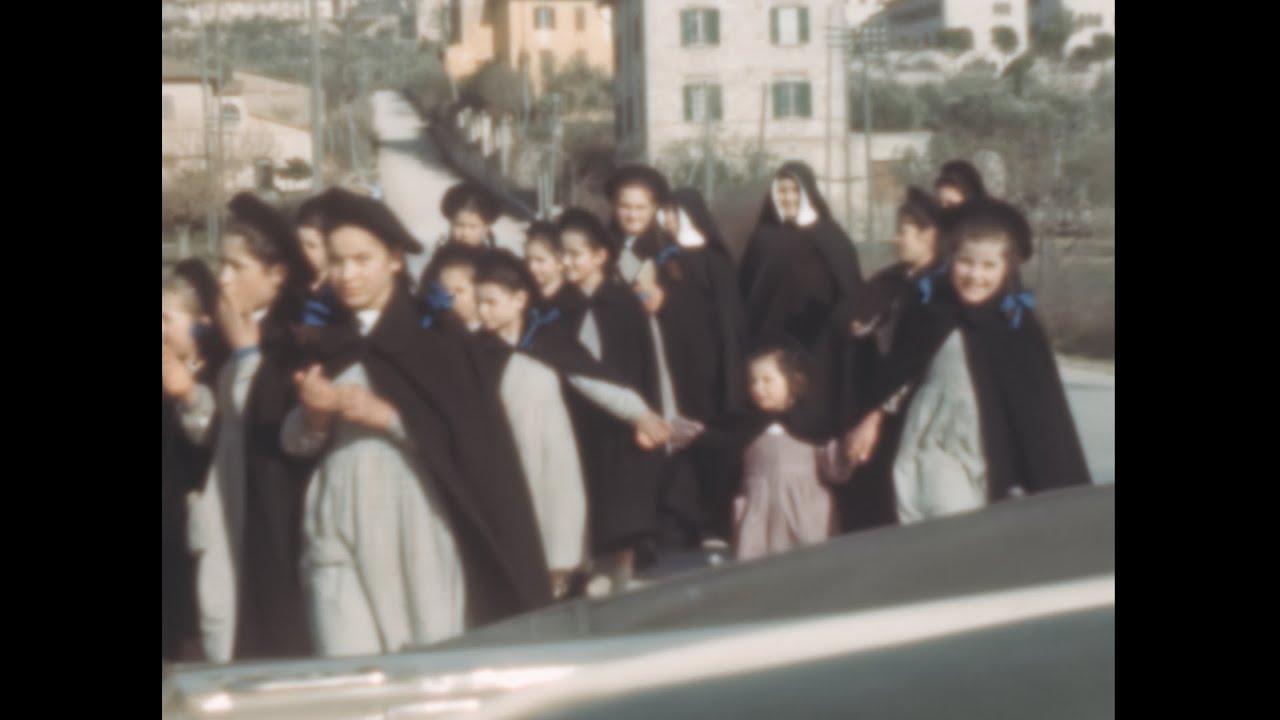 Assisi 1950 archive footage