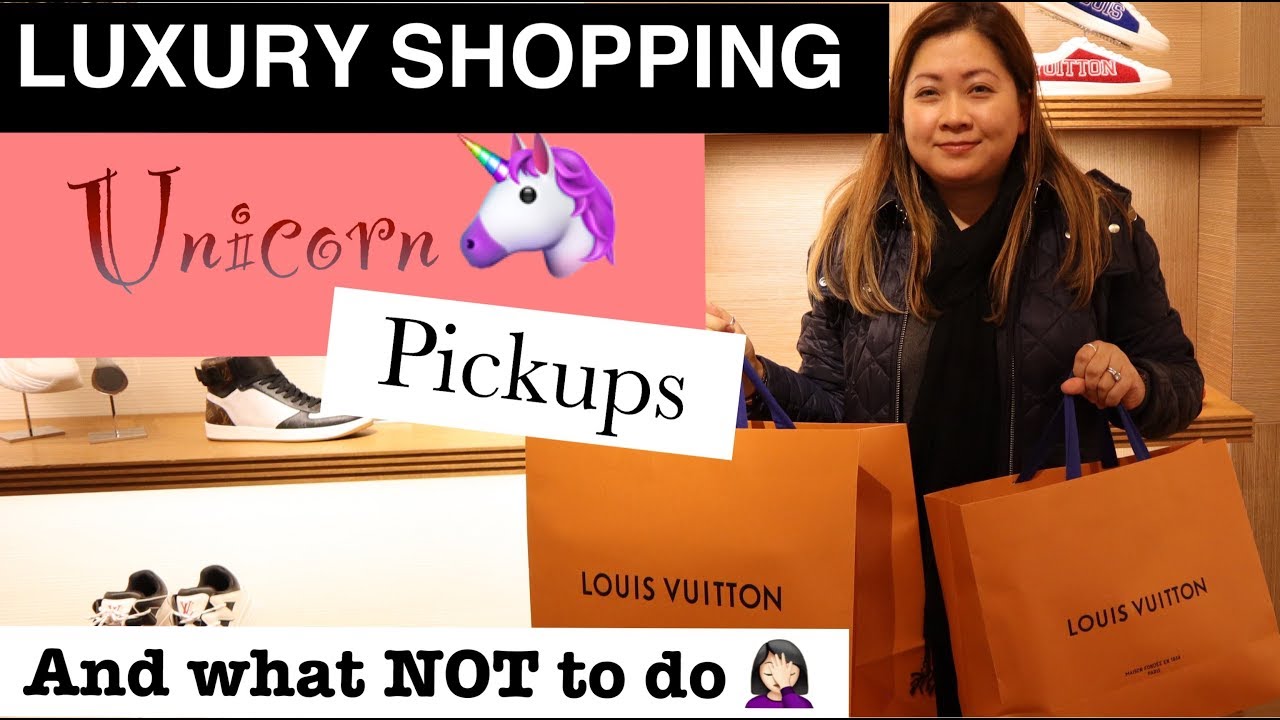 LOUIS VUITTON SHOPPING, UNICORN Internet Order pickup, and what NOT to do in LV! FIRST Vlog!