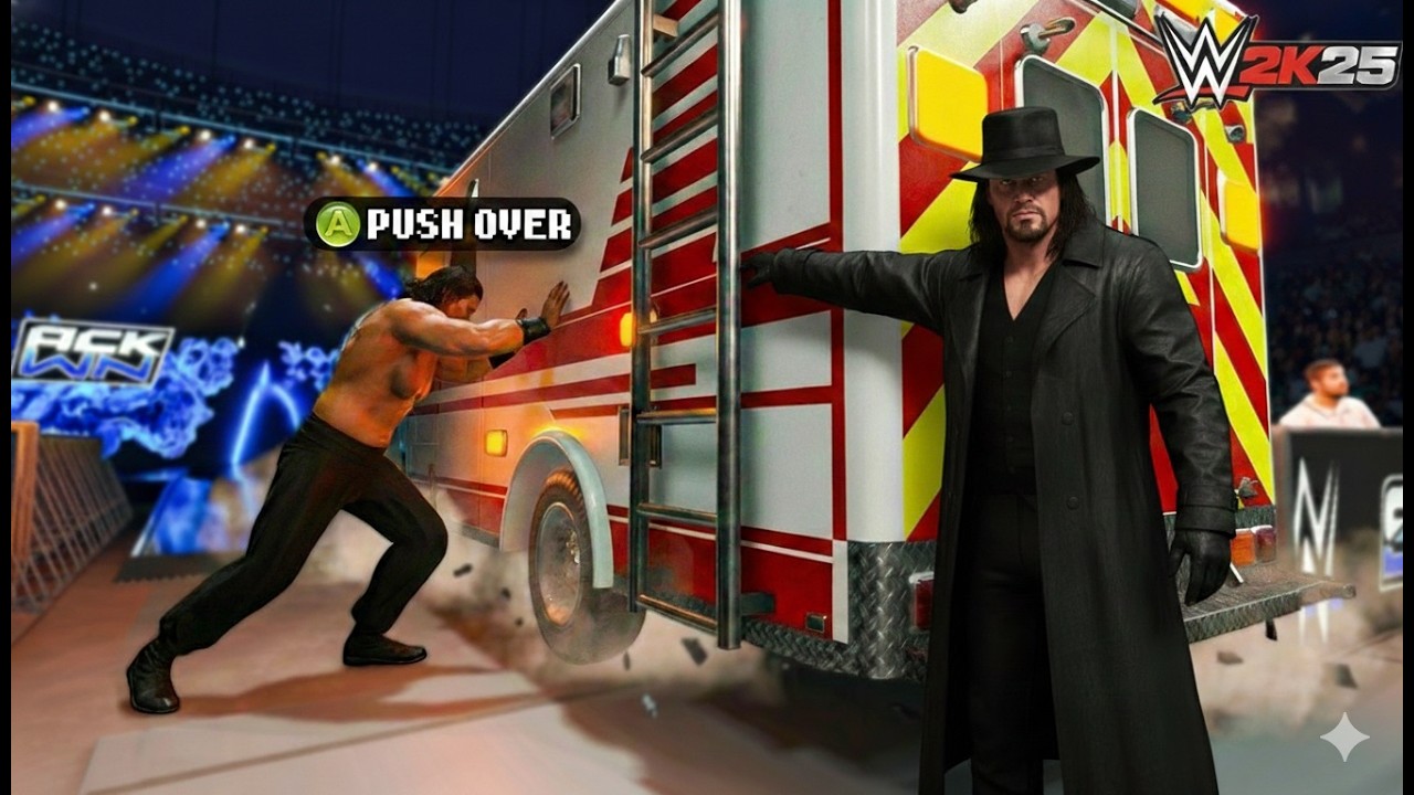 🔴 EPIC WWE 2K25: Undertaker vs Great Khali – INSANE KO! #shortslive