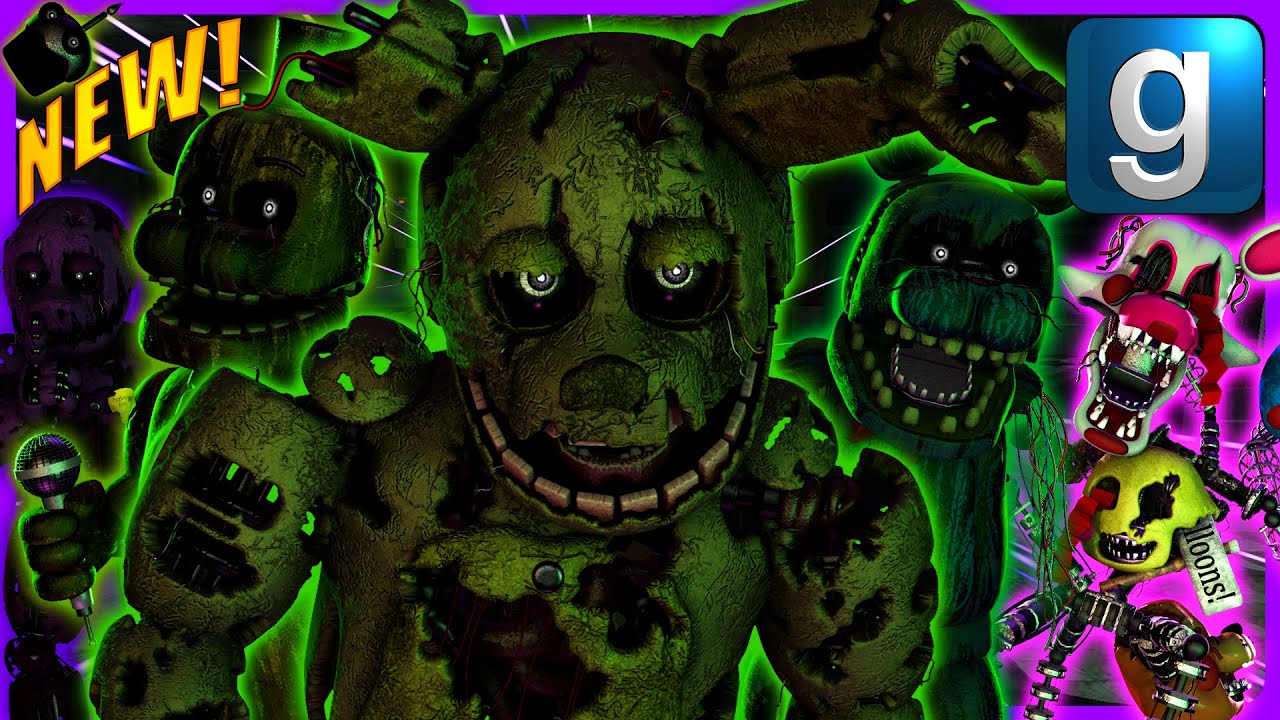 Gmod FNAF | Review | Brand New DrGBase FNAF Nextbots! [Part 4]