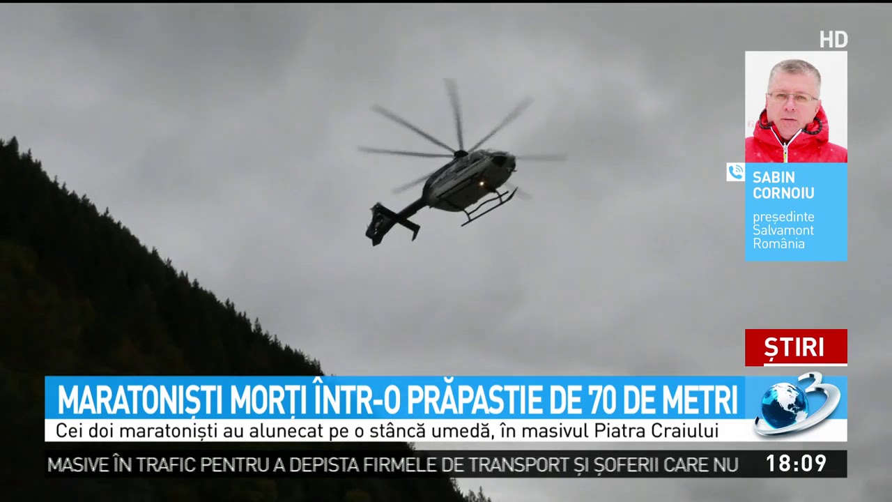 Maratonişti morţi într-o prăpastie de 70 de metri