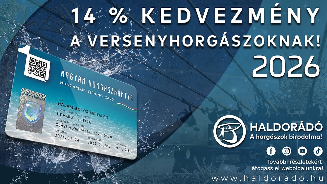 14% kedvezm&eacute;ny a versenyhorg&aacute;szoknak 2026