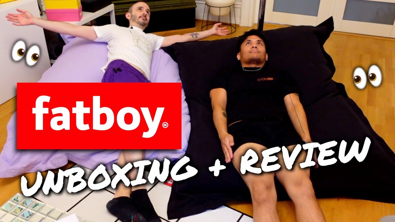 Fatboy Bean Bag Chairs UNBOXING + REVIEW 🫘 Black + Lilac Stonewashed