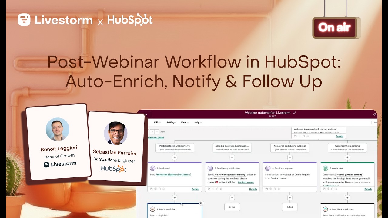 Post-Webinar Workflow in HubSpot: Auto-Enrich, Notify & Follow Up