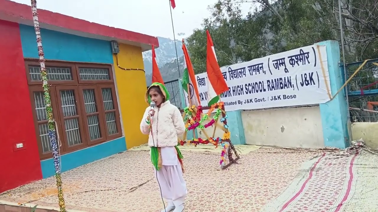 Anukriti Rajput addressing the audience on the eve of the 77th Republic Day🇮🇳 #RepublicDay2026