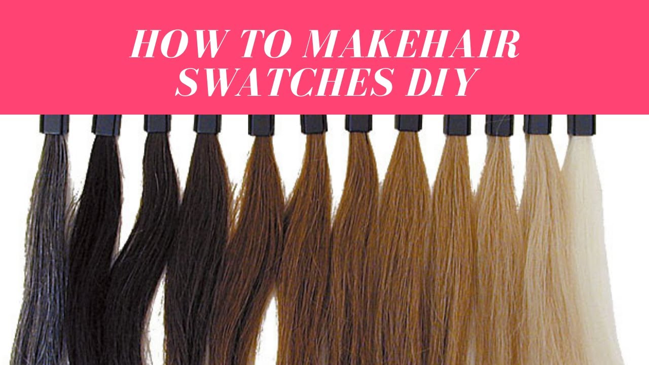 How to make hair swatches for Hair dye practice DIY