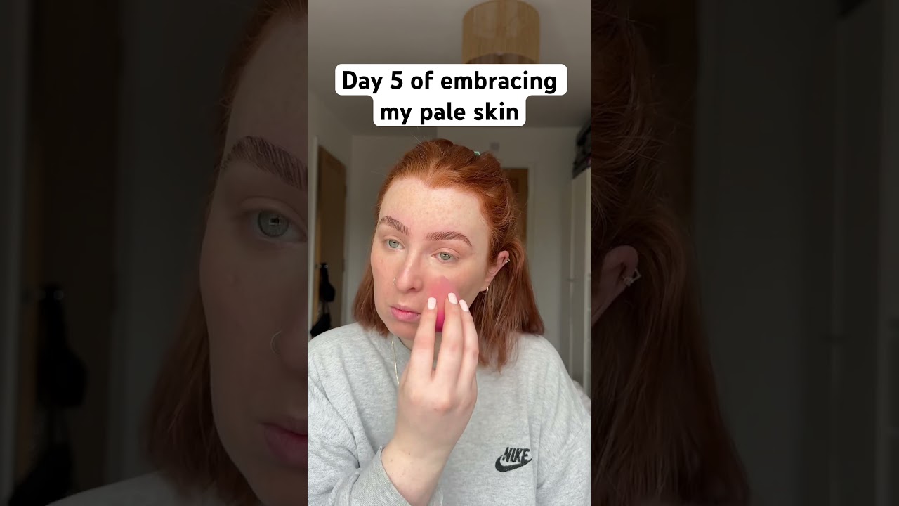Tried the new L&rsquo;Oreal Skin Tint and I think this shade a little too dark for me? #pale #ginger