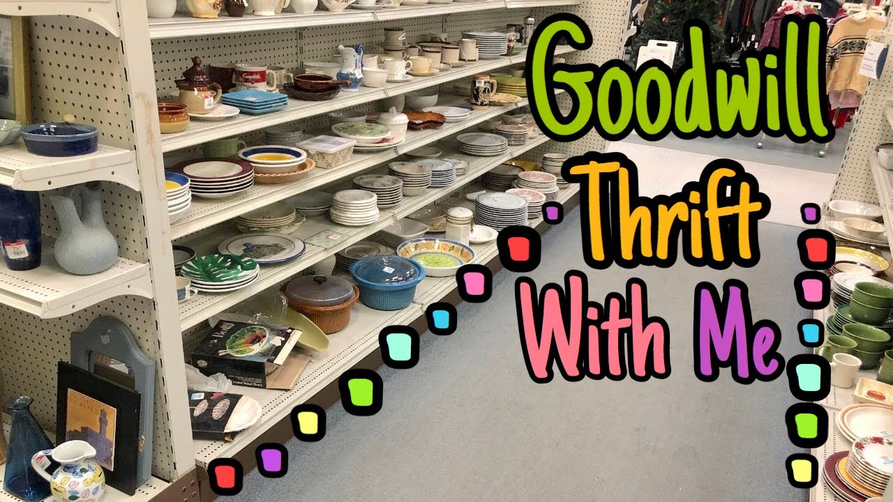 Goodwill THRIFT WITH ME | Thrifting At Goodwill Looking For Vintage Home Decor To Resell Or Keep
