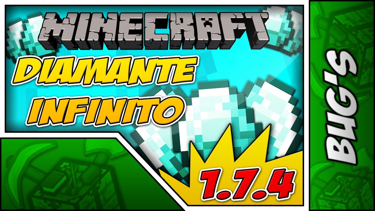 Minecraft Bugs // Diamante Infinito + Multiplicador de Items [1.7.4 a 1.7.10] - Willzy