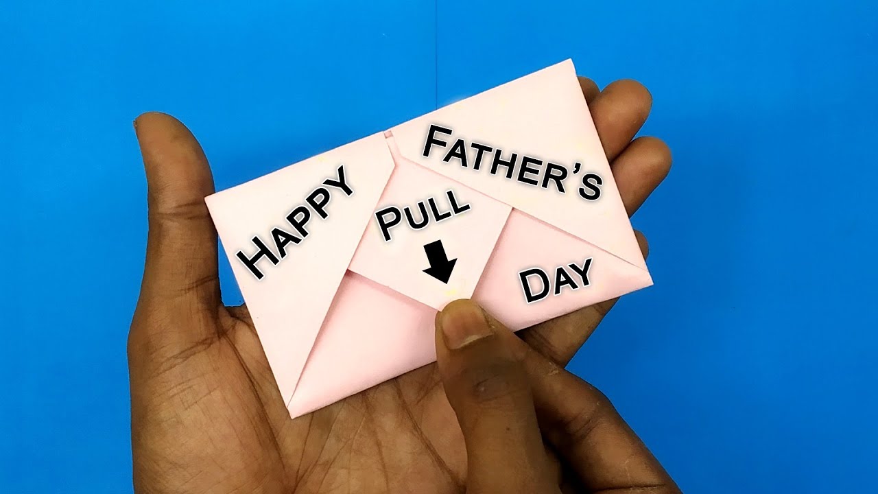 DIY Surprise Message Card For Father's Day | Letter Folding Origami Envelope | Father's Day Special