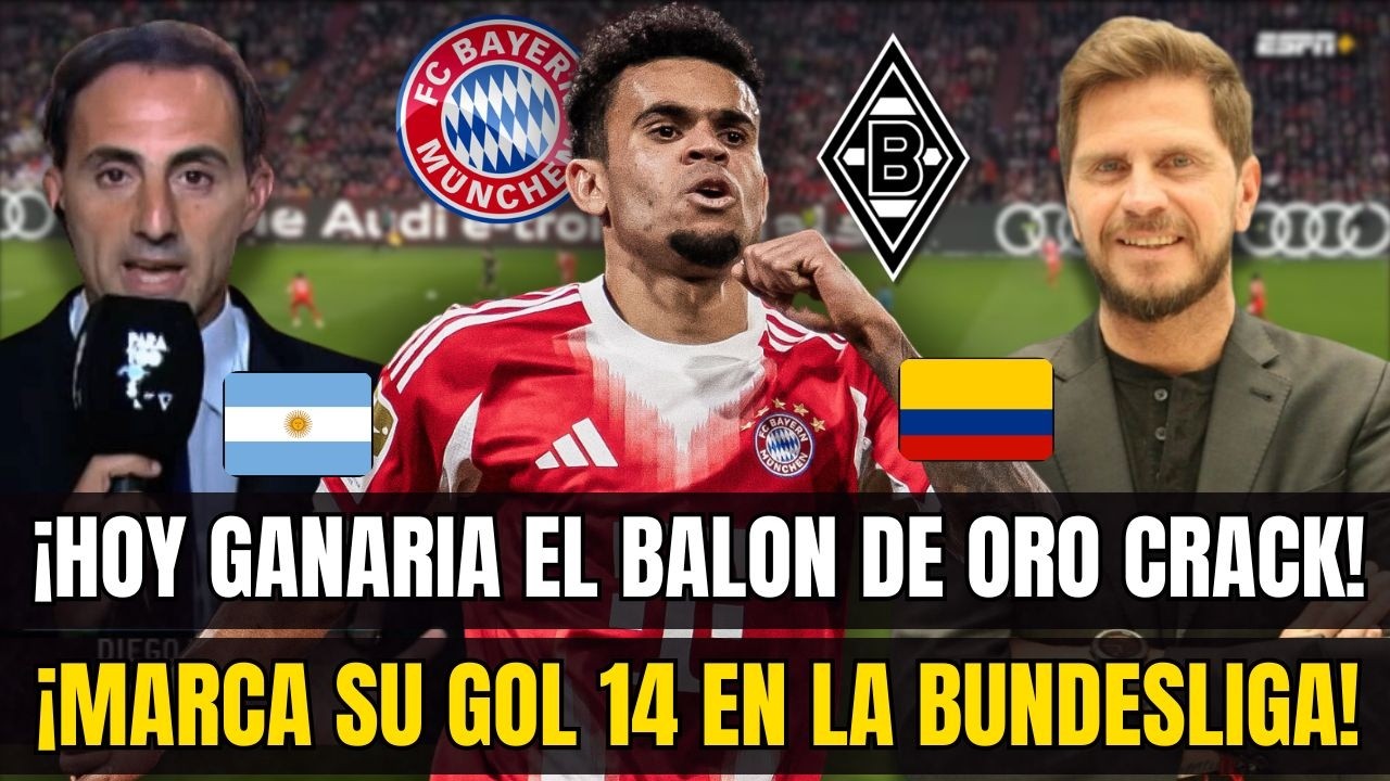 ¡ES UN GENIO! ARGENTINOS MARAVILLADOS CON NUEVO GOL y ASISTENCIA DE  LUIS DIAZ CON BAYER MUNICH.