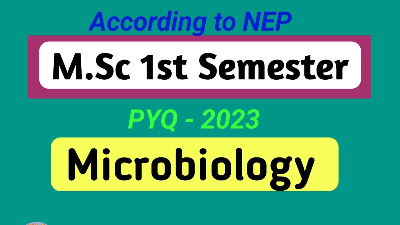 Microbiology Msc 1st Sem Botany pyq | Microbiology | #mscbotany #mscpyq #msc #microbiology