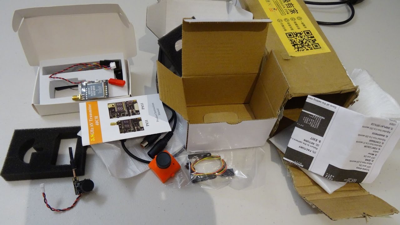 Unboxing AKK BS2 AIO FPV Camera + 600mW FPV Transmitter with CCD Camera