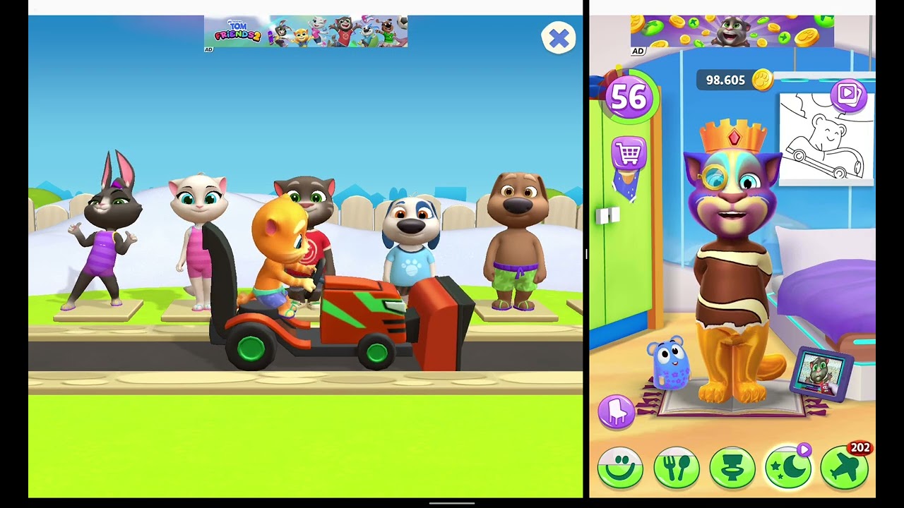 Mí Talking Tom Amigos 2 Y Mí Talking Tom 2 