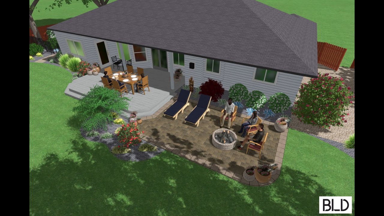 Eagle Backyard Landscape Design (Updated)