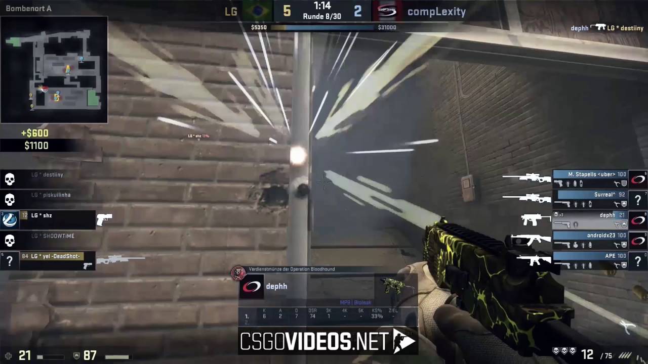 dephh vs. Luminosity Gaming Ace on de_train | CS:GO